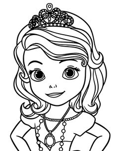 236x305 Princess Sofia Coloring Page. Color Her Beautiful Dress. Nice