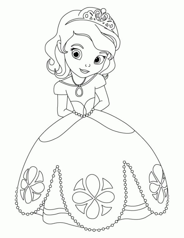 590x763 Princess Sofia The First Coloring Sheet If It's A Girl