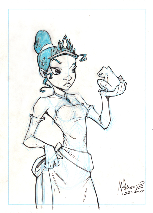 648x900 Tiana Sketch By Adammasterman