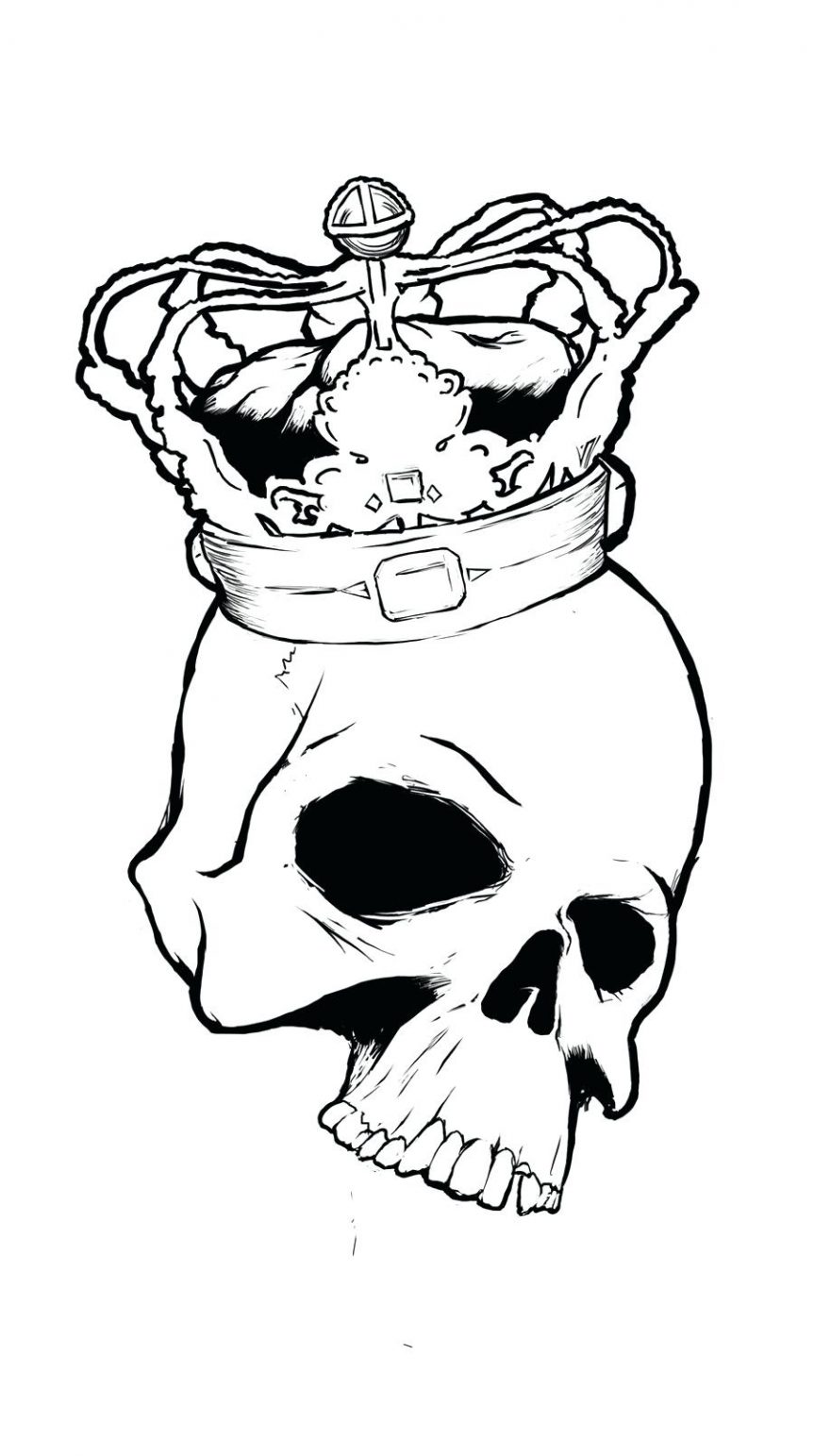 863x1543 Pin Drawn Skull Crown Drawing King Crowns Coloring Pages Princess