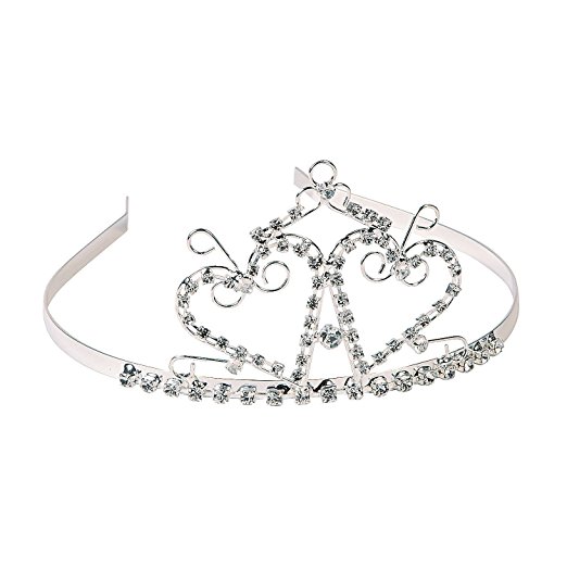 522x522 Fun Express Rhinestone Two Heart Princess Tiara Toys