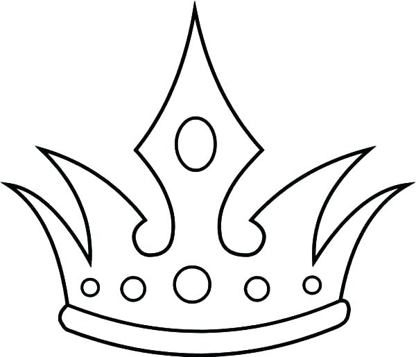 600x515 Princess Crown Coloring Page Princess Crown Coloring Page