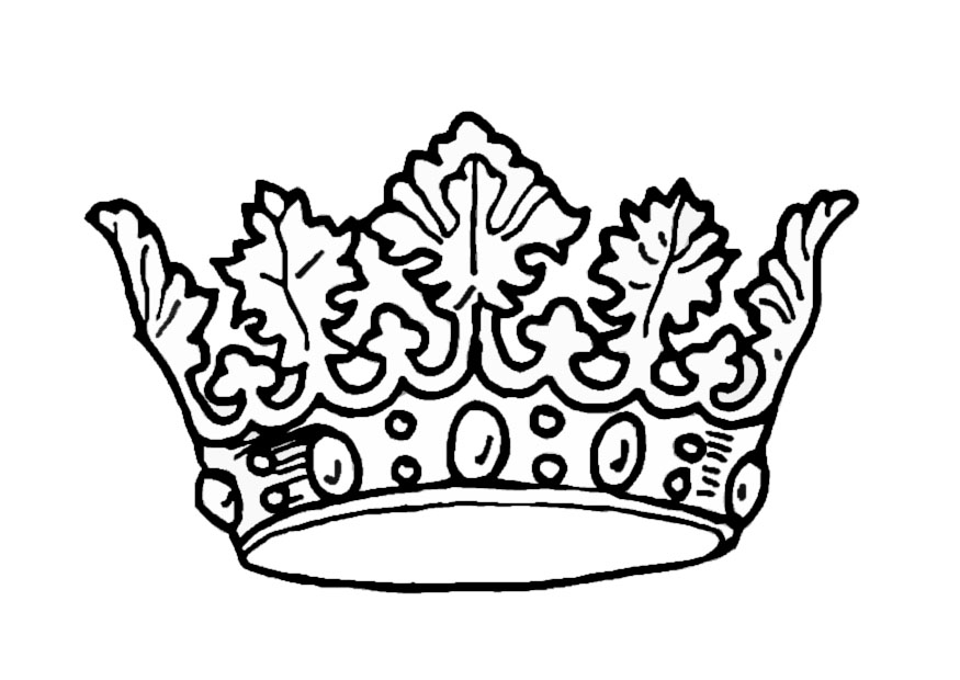 875x620 Princess Crown Coloring Pages