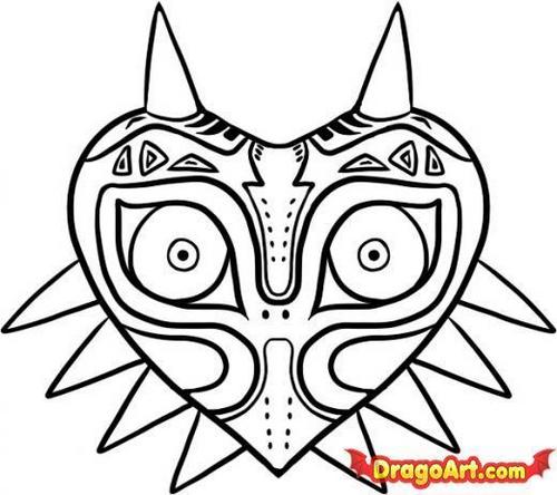 500x444 The Legend Of Zelda Images How To Draw Majora's Mask Wallpaper