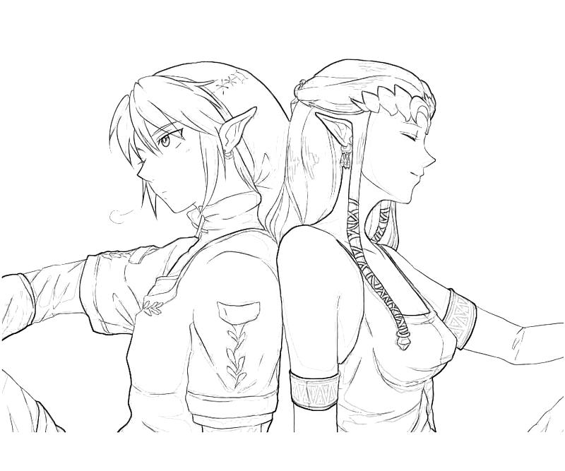800x667 Zelda Colouring Pages