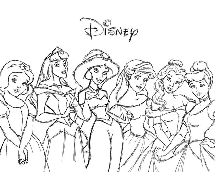 Disney Princesses Drawing at GetDrawings | Free download