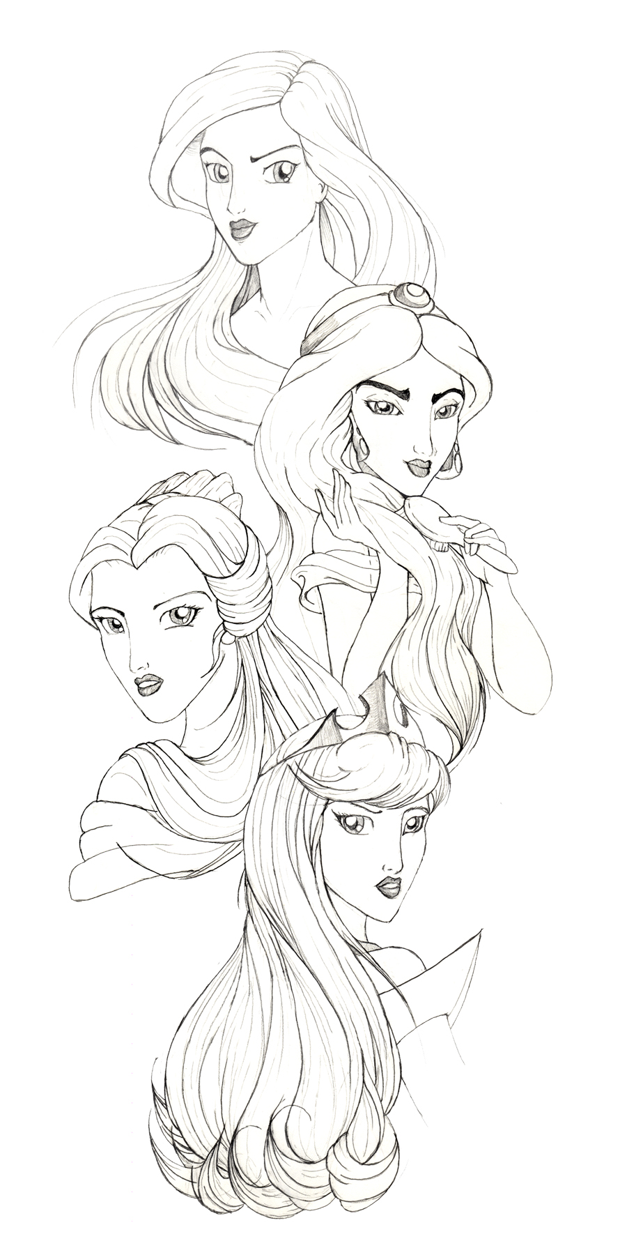900x1800 Disney Princesses By Racookie3