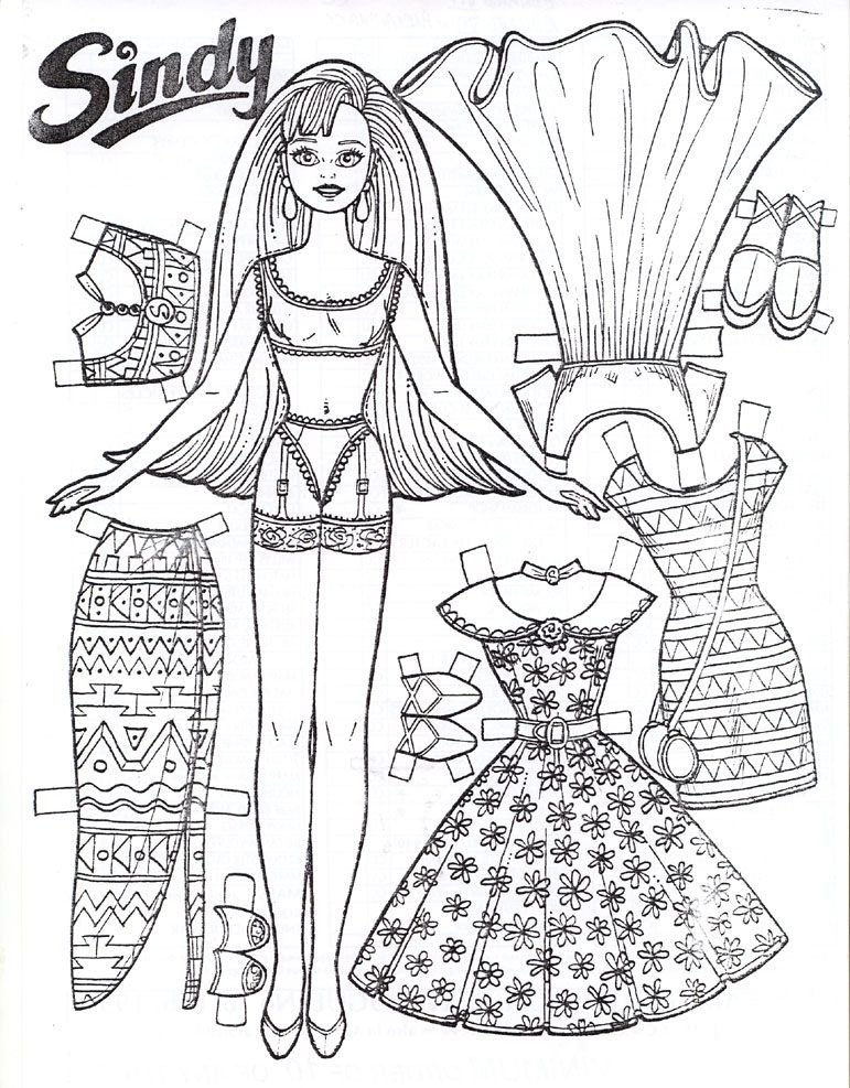 771x987 Coloring Page Prince And Princesses Paper Doll Free Printable