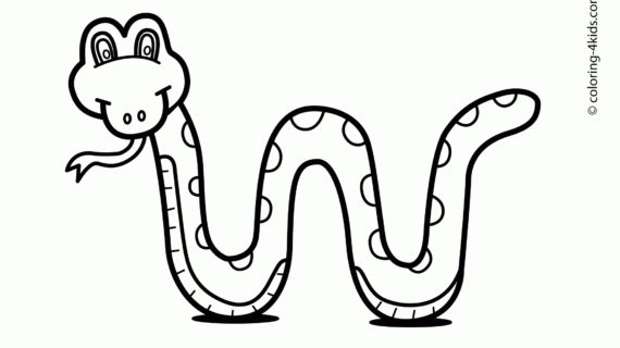 570x320 Animal Drawing For Kids Snake Animals Coloring Pages For Kids