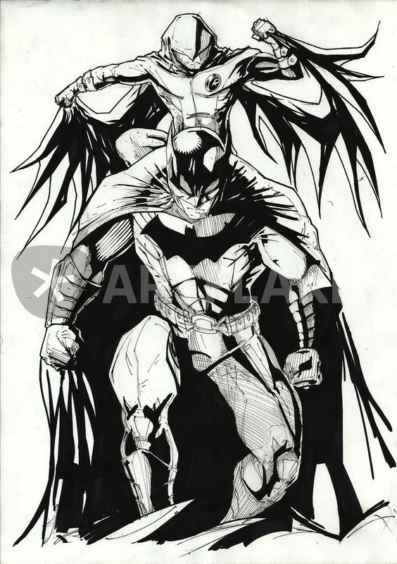 564x800 Batman And Robin Drawing Art Prints And Posters By Easterson