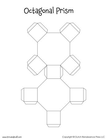 350x453 Octagonal Prism Net