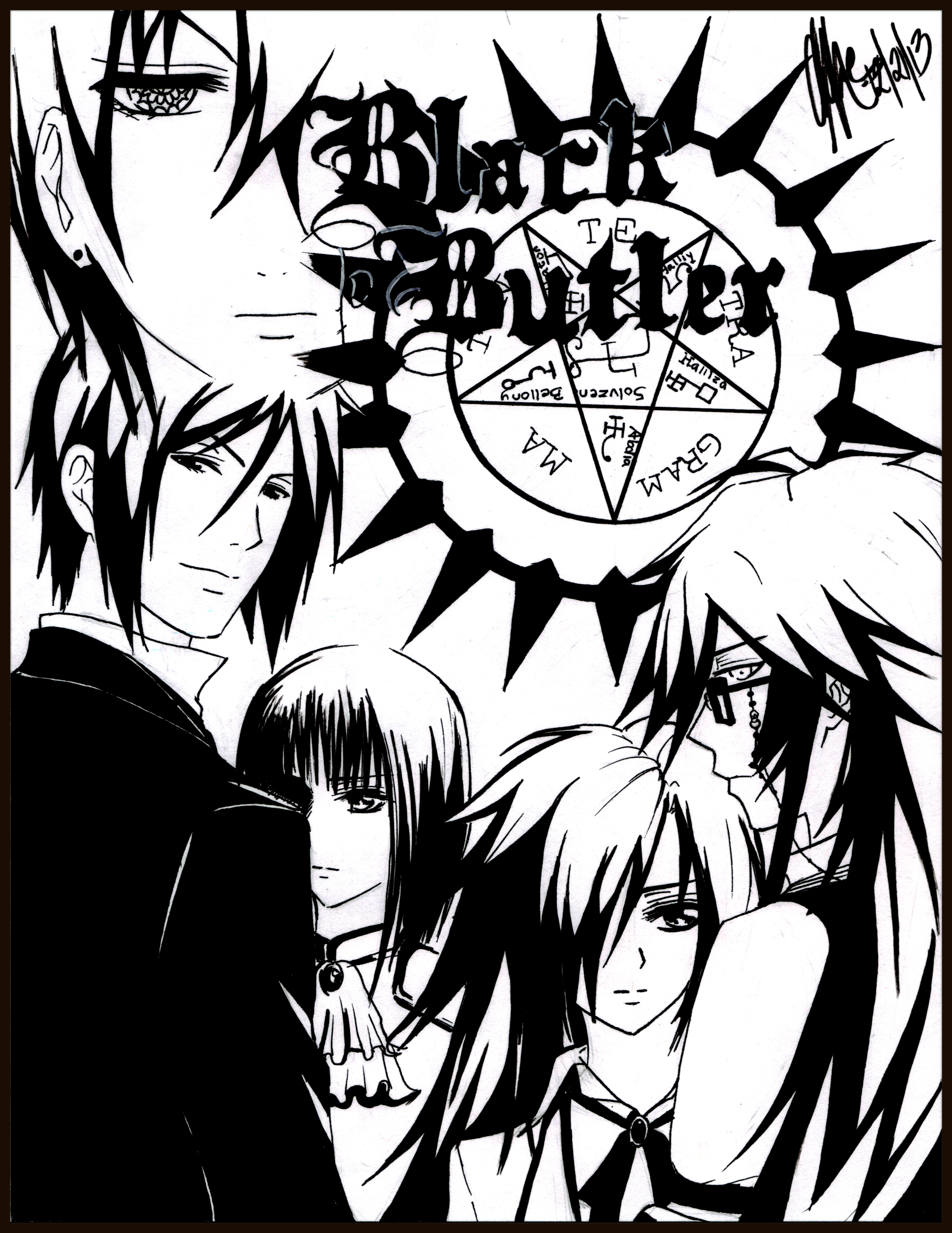 3557x4607 Black Butler Fanfiction Cover Art] By Kirakanjo