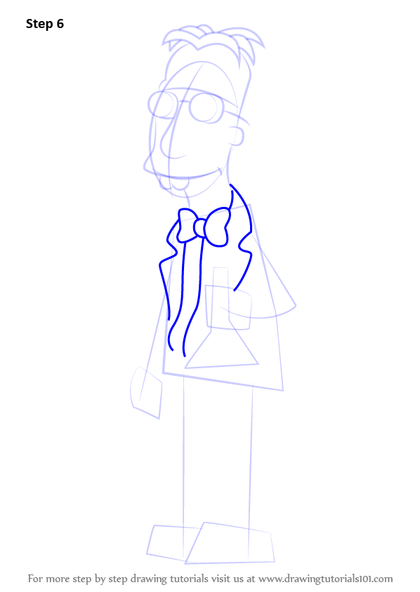 598x844 Learn How To Draw Professor Frink From The Simpsons (The Simpsons