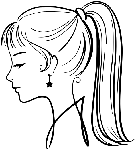 477x526 Girl Face Profile