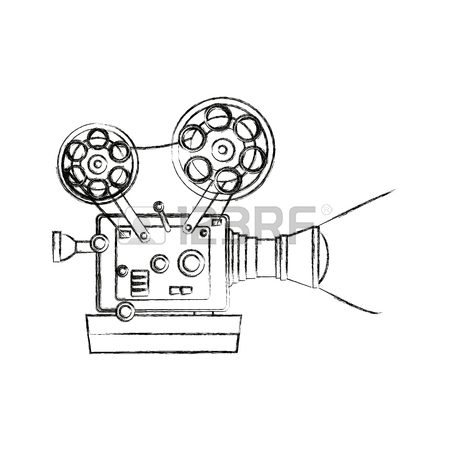 450x450 High Detailed Vintage Film Projector Cinema Icon Vector