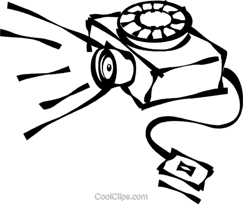 480x403 Slide Projector Royalty Free Vector Clip Art Illustration