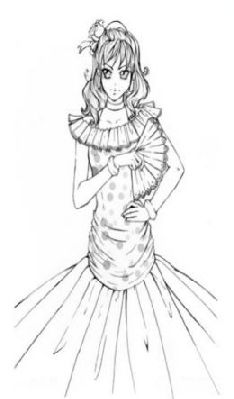 234x399 Unique Drawing Of A Prom Dress Wedding