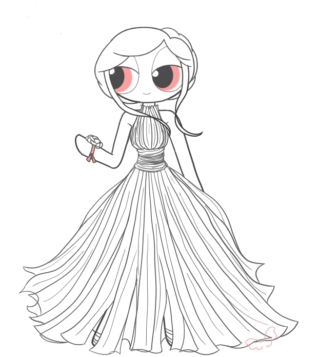 622x695 Blossom's Prom Dress (More Than Human) By Borntospreadmywings