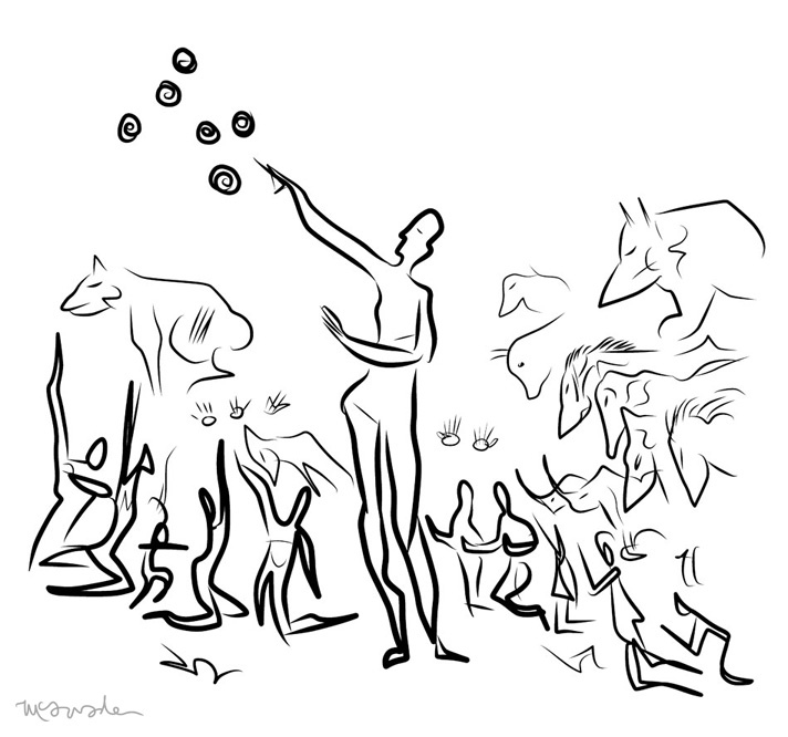 712x666 Prometheus Movie Poster By Pj Mcquade Cave Drawings