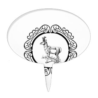 324x324 Antelope Cake Toppers Zazzle