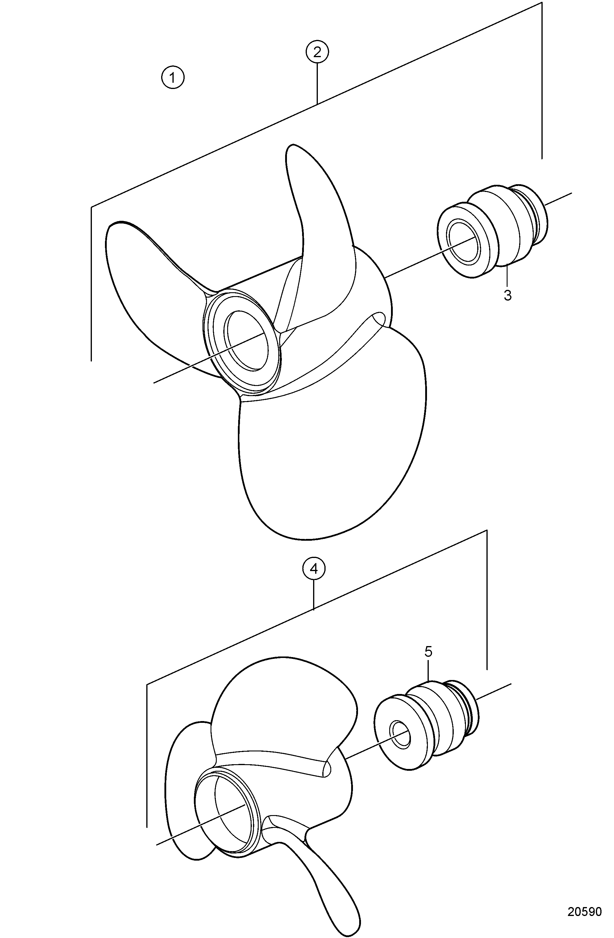 2065x3152 Duoprop Propeller, Stainless Steel, C Series