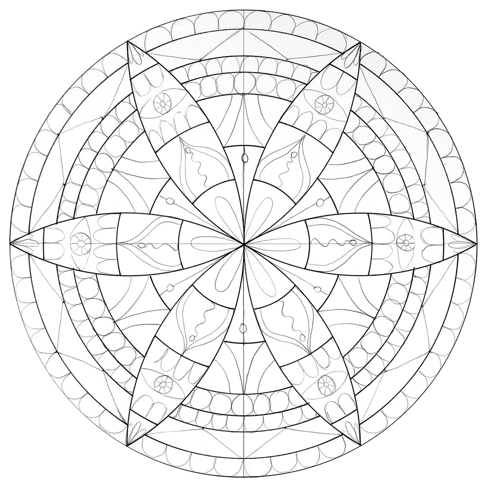 1000x1000 How To Draw A Mandala With A Compass