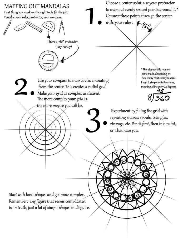 695x900 Mapping Out Mandalas Tutorial By Idea