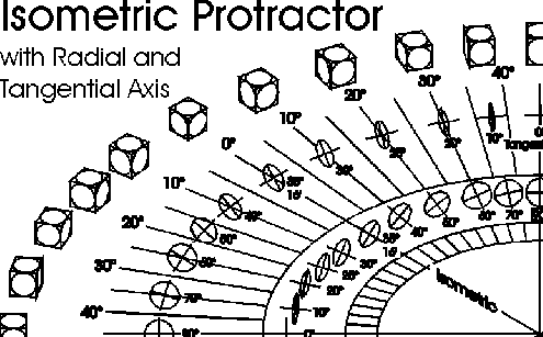 495x307 Technical Drawing Tools, Isometric Protractor