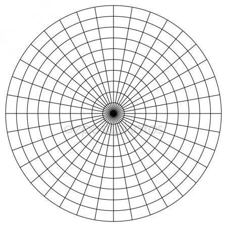 450x450 Blank Polar Graph Paper
