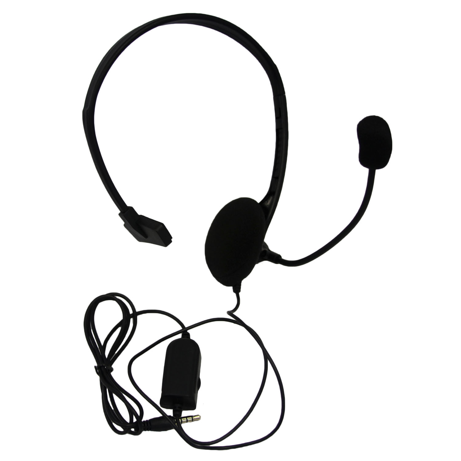 1500x1500 Playstation 4 Black Wired Headset W Microphone Hexir New (Ps4