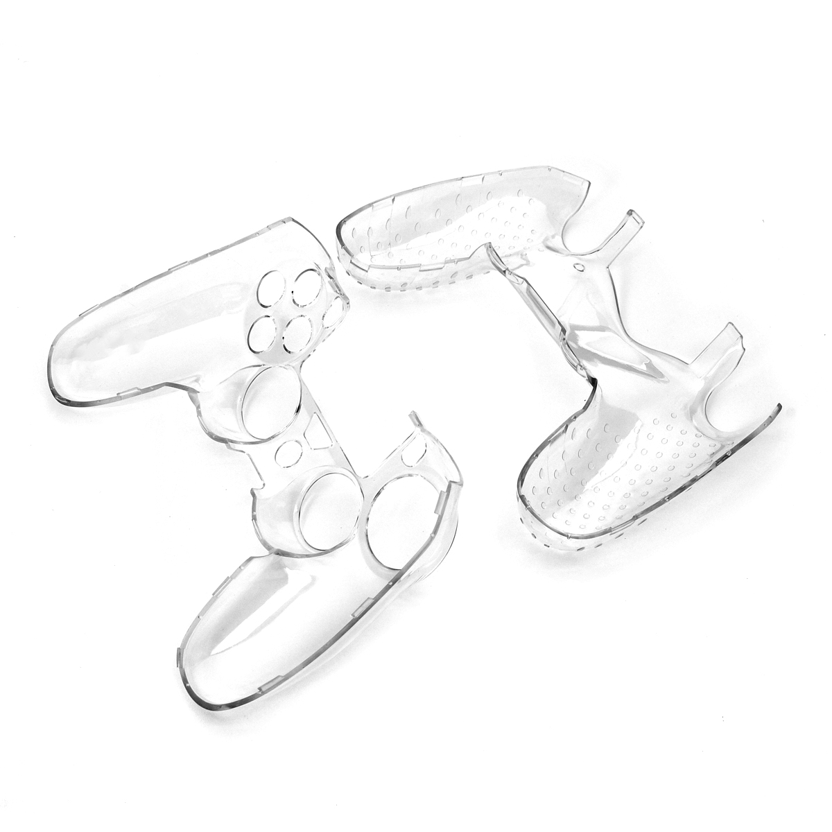 1200x1200 Transparent Crystal Case Skin Cover For Ps4 Playstation Controller