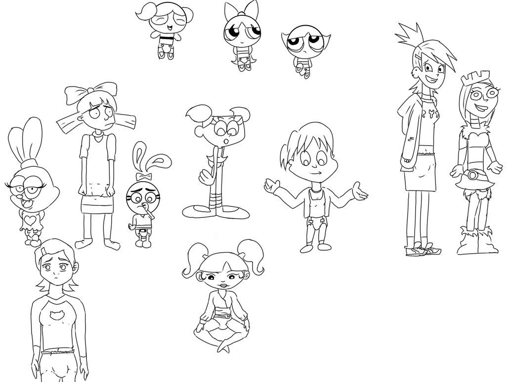 1032x774 Cartoon Girls By Nekoroa