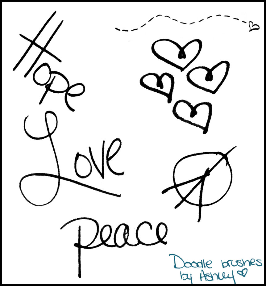 862x926 Cutesy Doodle Psp Brushes By Openoceans