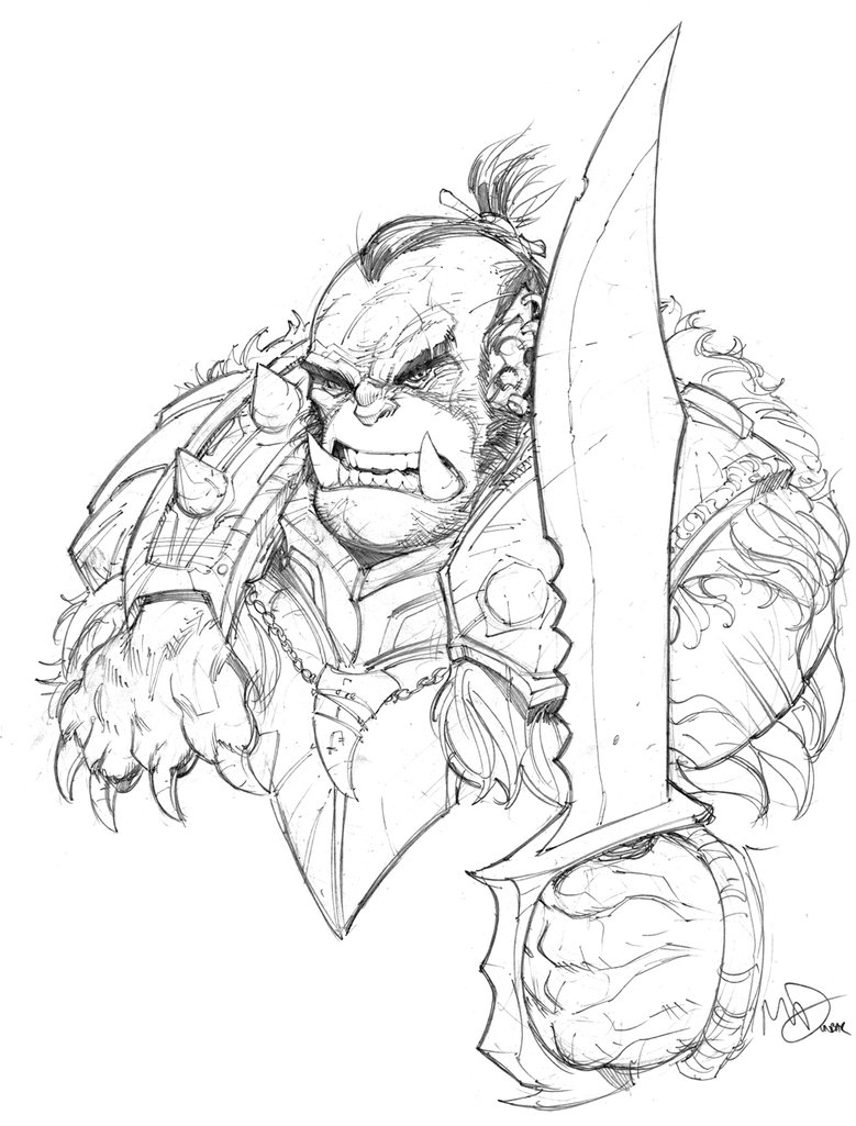 779x1025 Orc By Max Dunbar