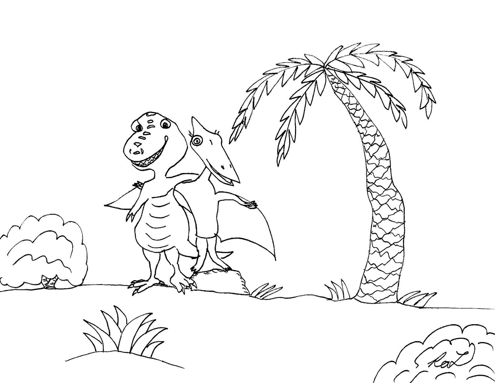 1600x1237 Robin's Great Coloring Pages Dinosaur Train Fan Art