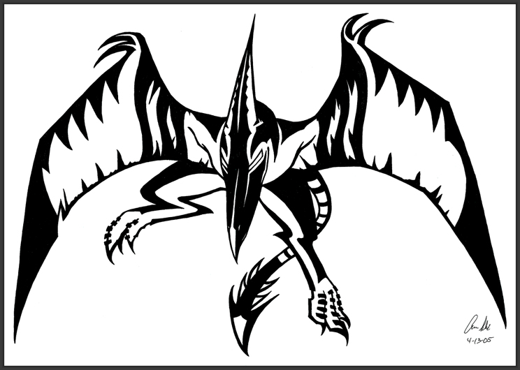 744x530 Sabik Pteranodon Tattoo By Dusky Hawk