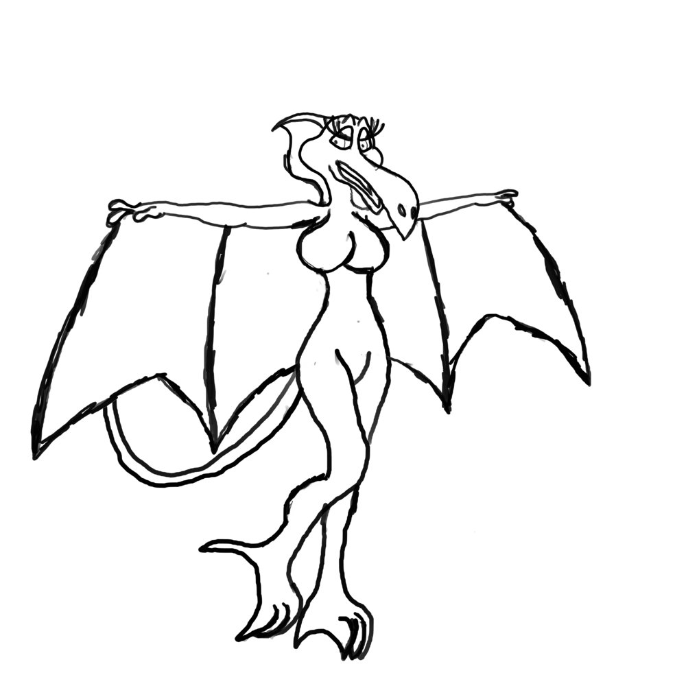 1000x1000 Elsa The Pterodactyl W.i.p. By Phoenixwolfie