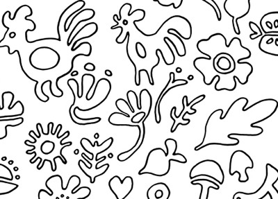 400x287 Organic Shape Drawing World Of Example