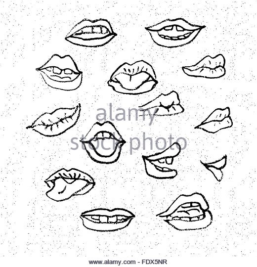 520x540 Kiss Lips Black And White Stock Photos Amp Images