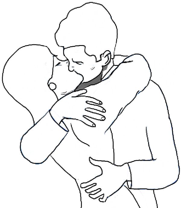 600x688 The Best How To Draw Kissing Ideas On Drawing