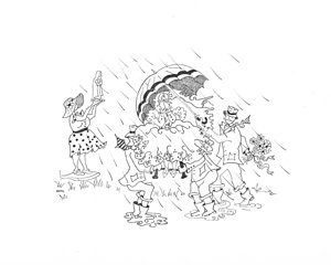 300x240 Puddle Drawings