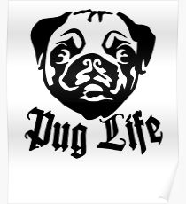 210x230 Pug Life Drawing Posters Redbubble