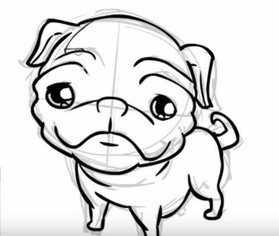 562x476 Video) Have You Always Wanted To Draw A Cute Pug Now's Your