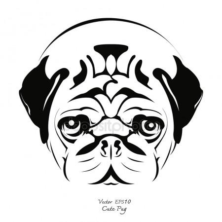 450x450 Pug Stock Vectors, Royalty Free Pug Illustrations