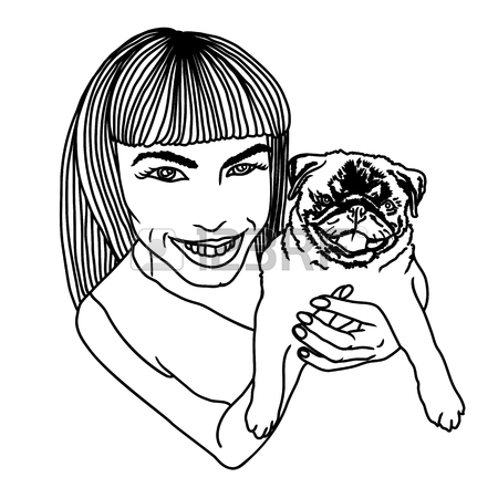 450x450 Pug Sketch Images Amp Stock Pictures. Royalty Free Pug Sketch Photos
