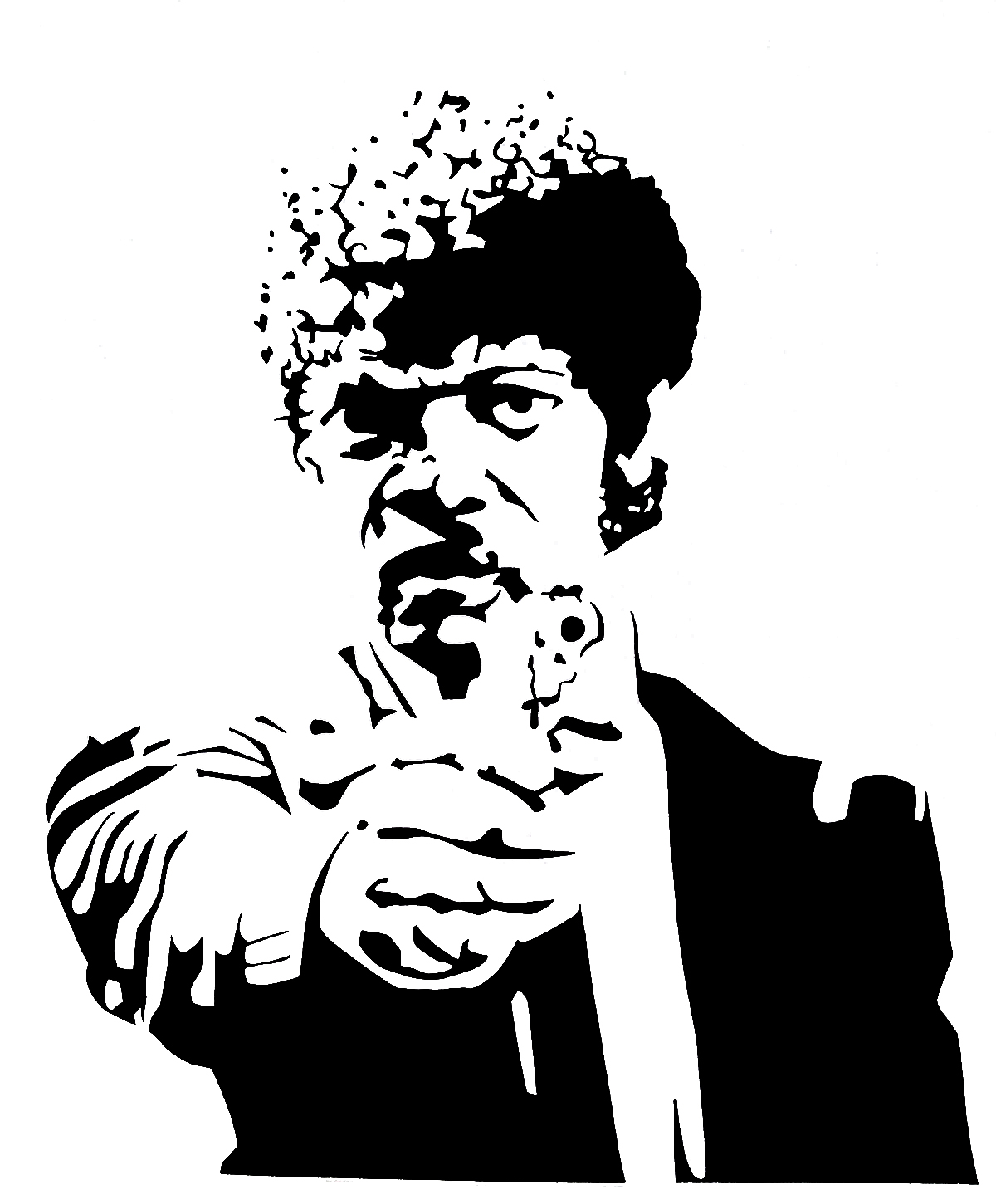 1200x1450 Pulpfiction Jules Winnfield By Graffitiwatcher On Art