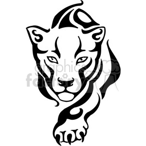 300x300 Royalty Free Wild Puma 022 385468 Vector Clip Art Image