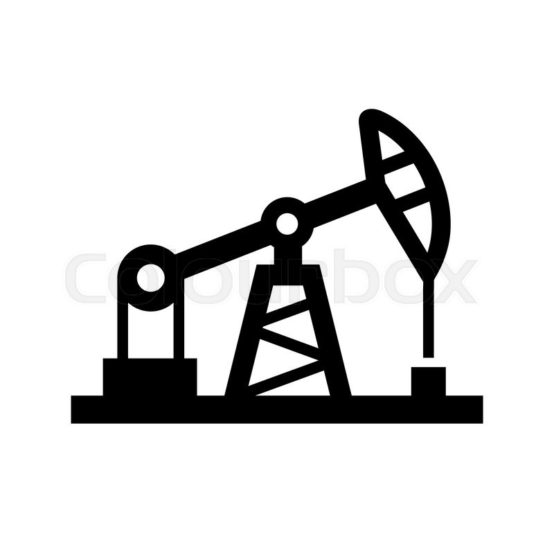 800x800 Oil Pump Icon On White Background. Vector Illustration Stock