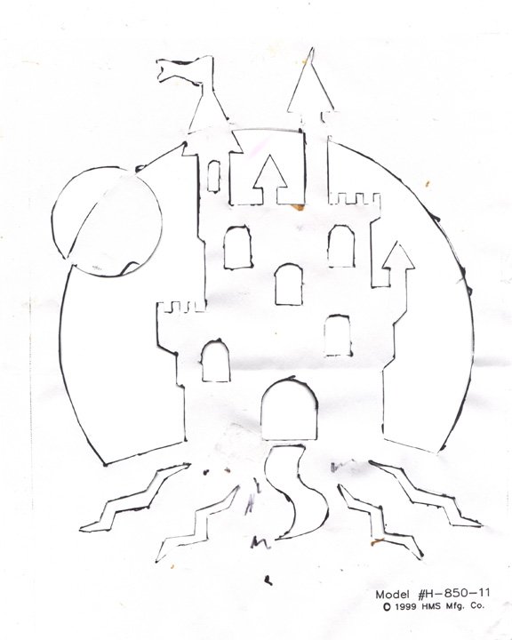 576x720 Haunted House Template