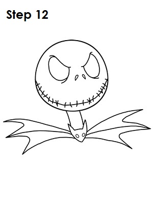 300x388 How To Draw Jack Skellington